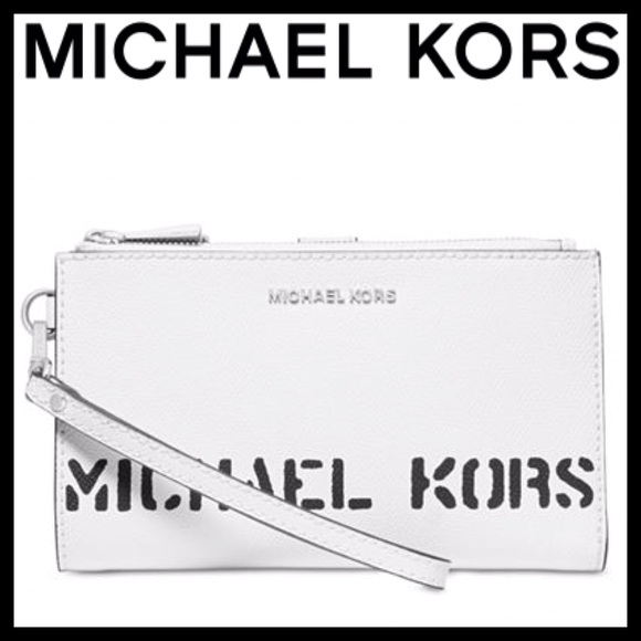 Michael Kors Handbags - NEW MICHAEL Michael Kors Logo Double Zip Wristlet